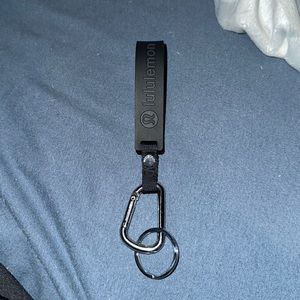 Lululemon silicone keychain